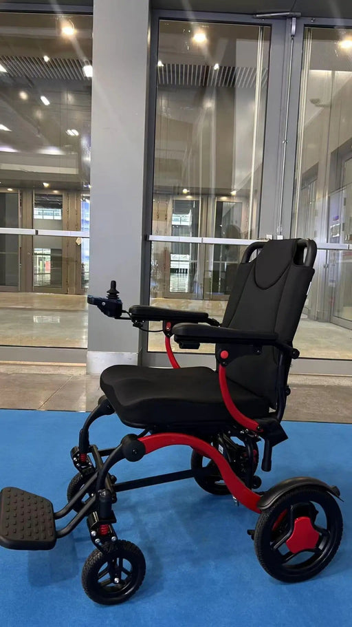 Kiwi Grab Kiwi Grab Ultra Light Folding Electric Wheelchair MK9005 Red Ultra Light Folding Electric Wheelchair MK9005 Red