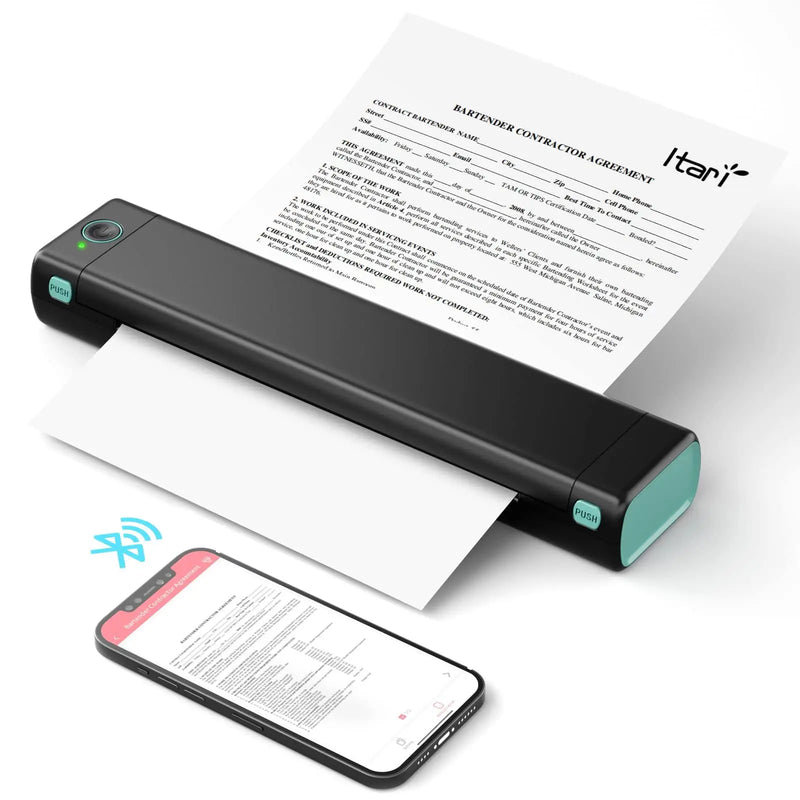 Action Outdoors Limited Portable A4 Bluetooth Thermal Printer Portable A4 Bluetooth Thermal Printer
