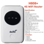 4G LTE Portable WiFi Router & Mobile Hotspot (8 different variants available) by Habicare
