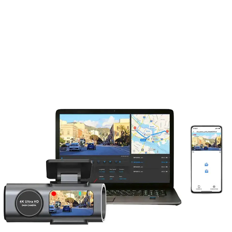 4K UHD Dash Cam with WiFi & GPS (different sizes and models available) by Habicare