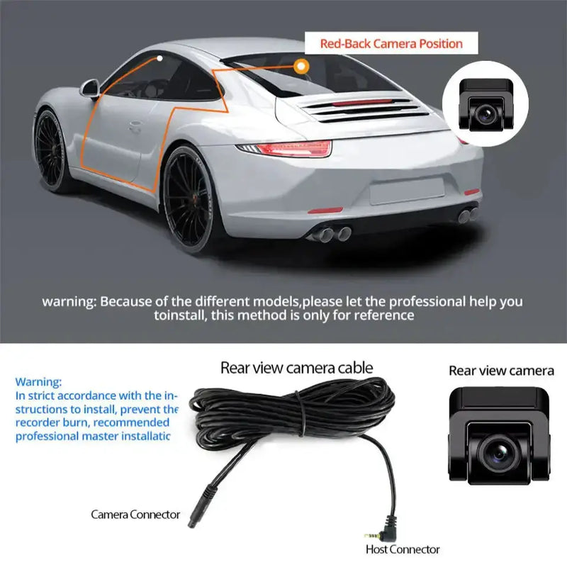 4K UHD Dash Cam with WiFi & GPS (different sizes and models available) by Habicare
