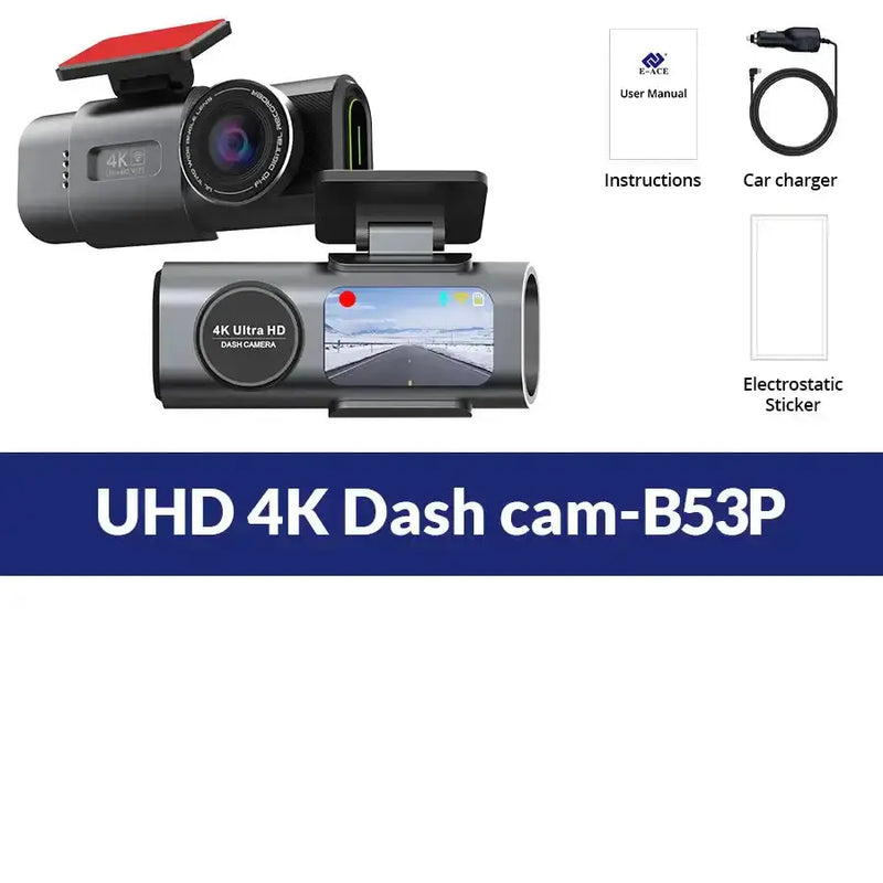 4K UHD Dash Cam with WiFi & GPS (different sizes and models available) by Habicare