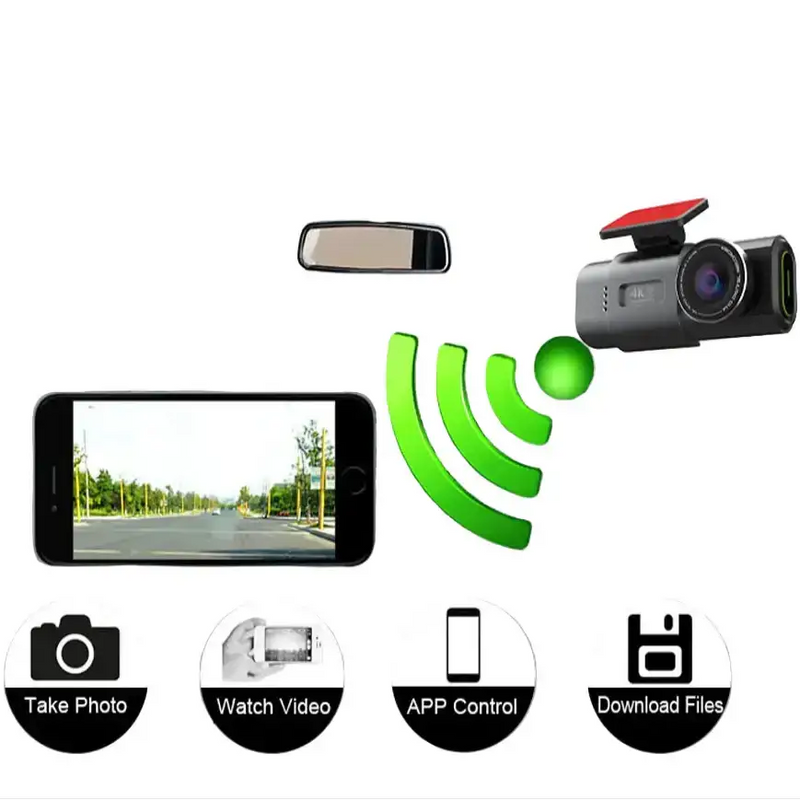4K UHD Dash Cam with WiFi & GPS (different sizes and models available) by Habicare