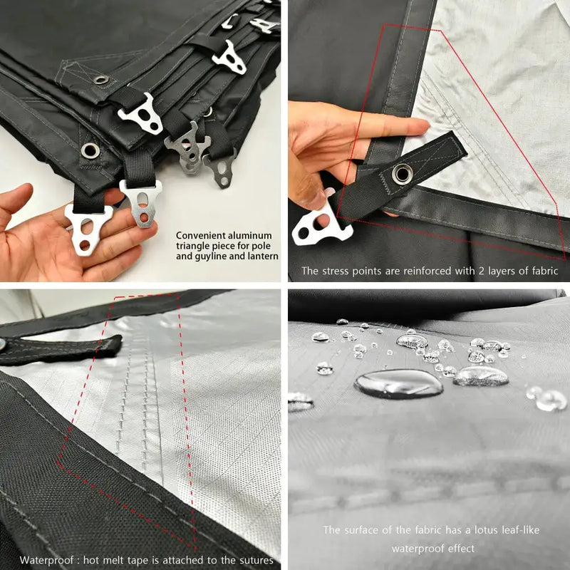4x6 Large Heavy Duty Waterproof Tarp by Habicare