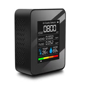 5-in-1 Digital Air Quality Monitor – CO2, HCHO, TVOC, Humidity & Temperature Tester by Habicare