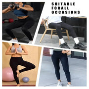 5-Pack of Women's High-Waisted Workout Leggings (various sizes and colours available) by Habicare