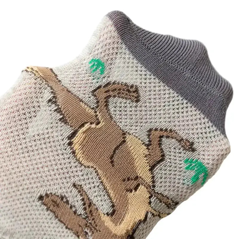 5 Pairs Boys' Dinosaur Socks – Soft & Breathable (4 sizes available) by Habicare