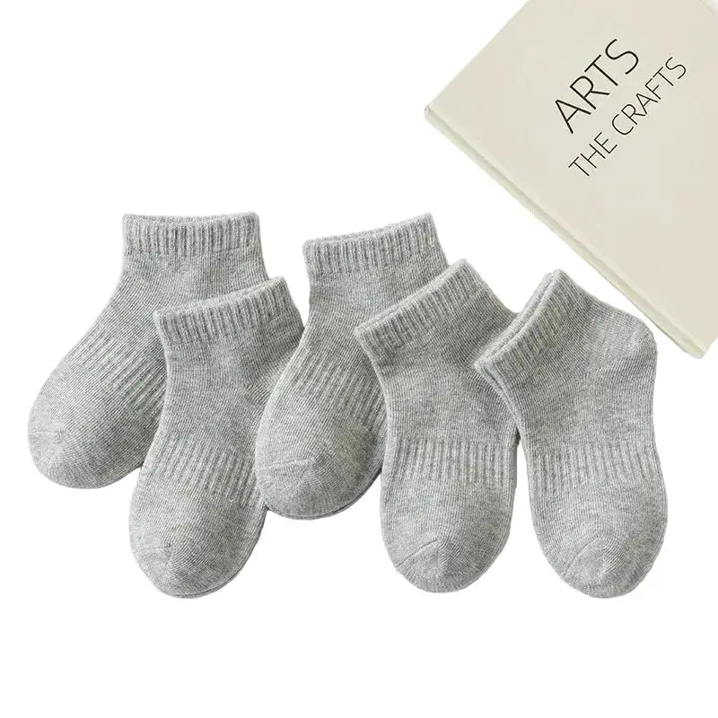 5 Pairs of Cotton Socks – For Boys & Girls (1–12 Years) by Habicare