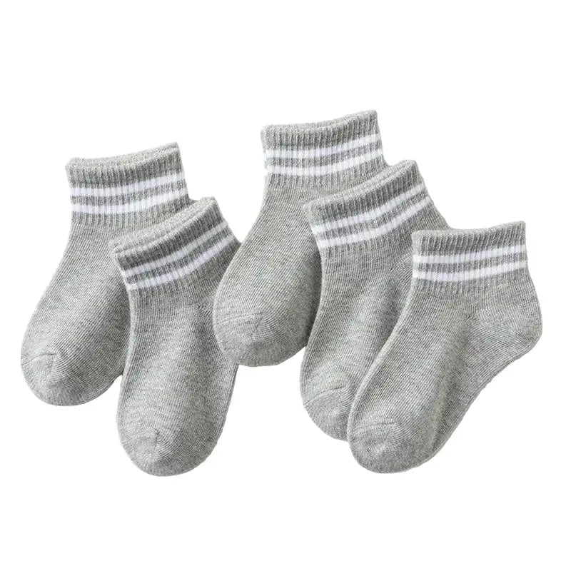 5 Pairs of Cotton Socks – For Boys & Girls (1–12 Years) by Habicare