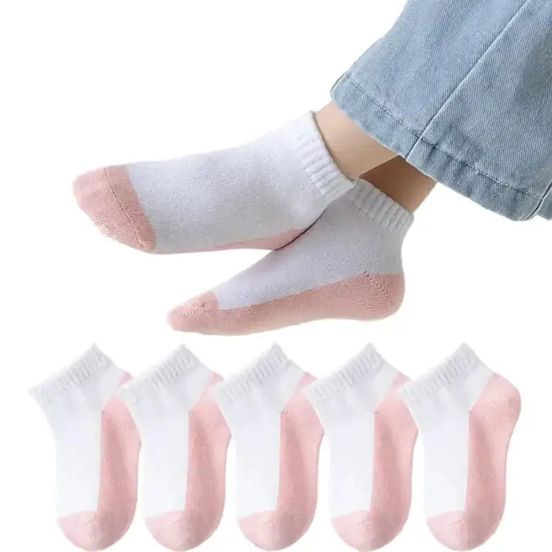 5 Pairs of Cotton Socks – For Boys & Girls (1–12 Years) by Habicare