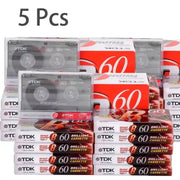 Habicare 60 Minute Blank Cassette Tapes for Audio Recording (5PCS) 60 Minute Blank Cassette Tapes for Audio Recording (5PCS)