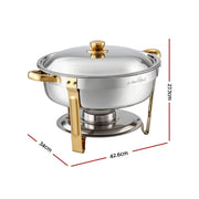 SportZone.co.nz Appliances > Kitchen Appliances > Food Warmers & Chafing Dishes 5-Star Chef 5L Chafing Dish Set 2-Pack, Food Warmer Catering Server Buffet 5-Star Chef 5L Chafing Dish Set 2-Pack, Food Warmer Catering Server Buffet