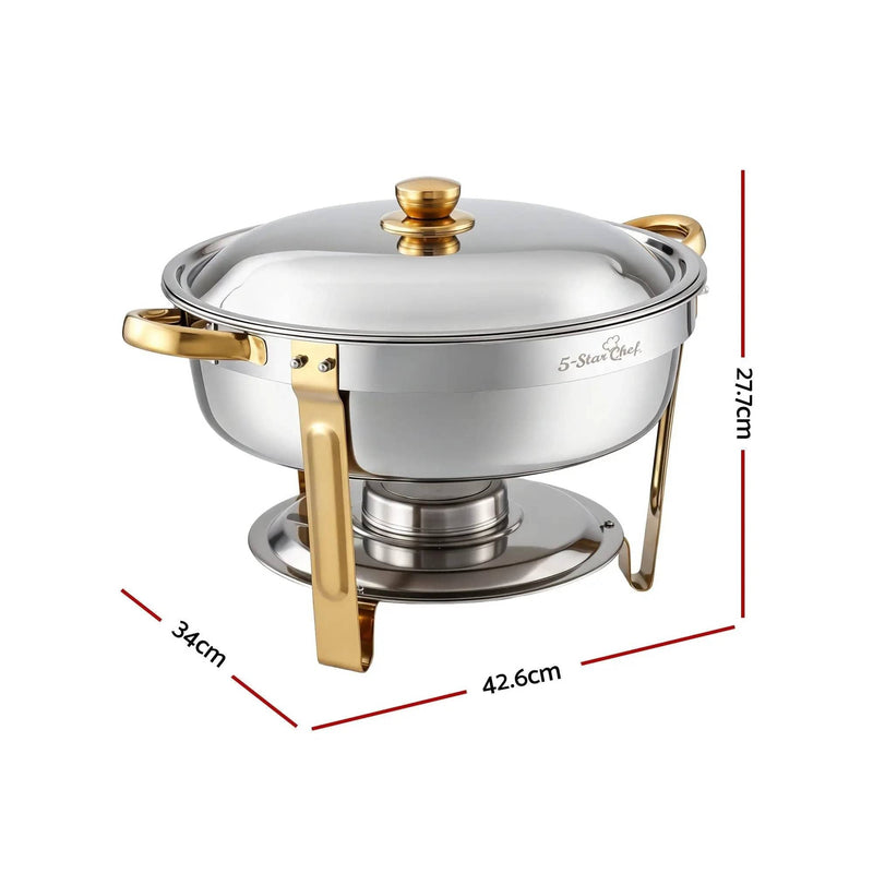 SportZone.co.nz Appliances > Kitchen Appliances > Food Warmers & Chafing Dishes 5-Star Chef 5L Chafing Dish Set 2-Pack, Food Warmer Catering Server Buffet 5-Star Chef 5L Chafing Dish Set 2-Pack, Food Warmer Catering Server Buffet