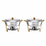 SportZone.co.nz Appliances > Kitchen Appliances > Food Warmers & Chafing Dishes 5-Star Chef 5L Chafing Dish Set 2-Pack, Food Warmer Catering Server Buffet 5-Star Chef 5L Chafing Dish Set 2-Pack, Food Warmer Catering Server Buffet