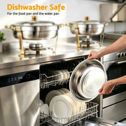 SportZone.co.nz Appliances > Kitchen Appliances > Food Warmers & Chafing Dishes 5-Star Chef 5L Chafing Dish Set 2-Pack, Food Warmer Catering Server Buffet 5-Star Chef 5L Chafing Dish Set 2-Pack, Food Warmer Catering Server Buffet