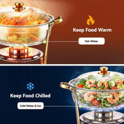 SportZone.co.nz Appliances > Kitchen Appliances > Food Warmers & Chafing Dishes 5-Star Chef 5L Chafing Dish Set 2-Pack, Food Warmer Catering Server Buffet 5-Star Chef 5L Chafing Dish Set 2-Pack, Food Warmer Catering Server Buffet