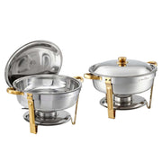 SportZone.co.nz Appliances > Kitchen Appliances > Food Warmers & Chafing Dishes 5-Star Chef 5L Chafing Dish Set 2-Pack, Food Warmer Catering Server Buffet 5-Star Chef 5L Chafing Dish Set 2-Pack, Food Warmer Catering Server Buffet