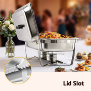 SportZone.co.nz Appliances > Kitchen Appliances > Food Warmers & Chafing Dishes 5-Star Chef Chafing Dish 9L 1-Pan Buffet Warmer Food Warmer Catering Server 5-Star Chef Chafing Dish 9L 1-Pan Buffet Warmer Food Warmer Catering Server