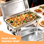 SportZone.co.nz Appliances > Kitchen Appliances > Food Warmers & Chafing Dishes 5-Star Chef Chafing Dish 9L 1-Pan Buffet Warmer Food Warmer Catering Server 5-Star Chef Chafing Dish 9L 1-Pan Buffet Warmer Food Warmer Catering Server