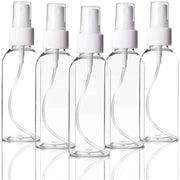 9eight5 Tools & Kits (multipurpose) 5 x 100 ml Clear Plastic Bottle with Fine Mist Spray Atomiser & Cap 5 x 100 ml Clear Plastic Bottle with Fine Mist Spray Atomiser & Cap