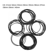 500 Piece Set of Watch O-rings 0.8mm/31-40mm (for waterproof watches) by That Watch Shop