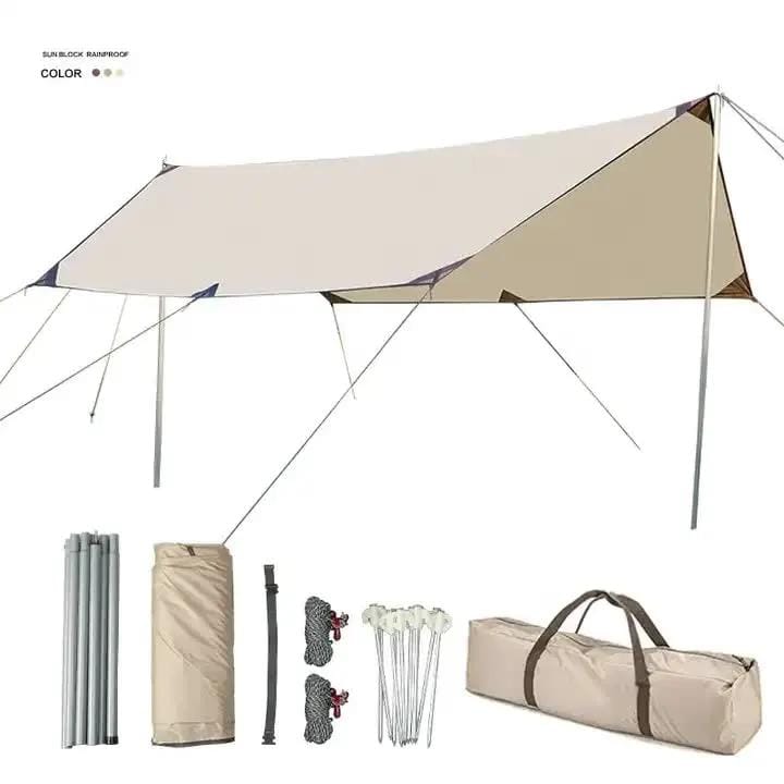 SportZone.co.nz Outdoor Recreation > Camping > Tents 500*292 cm  Large  Square Camping Tarp Shelter - Waterproof, UV Protection, Sunshade Canopy Shelter for Camping, Hiking, Picnic 500*292 cm  Large  Square Camping Tarp Shelter - Waterproof, UV Protection, Sunshade Canopy Shelter for Camping, Hiking, Picnic