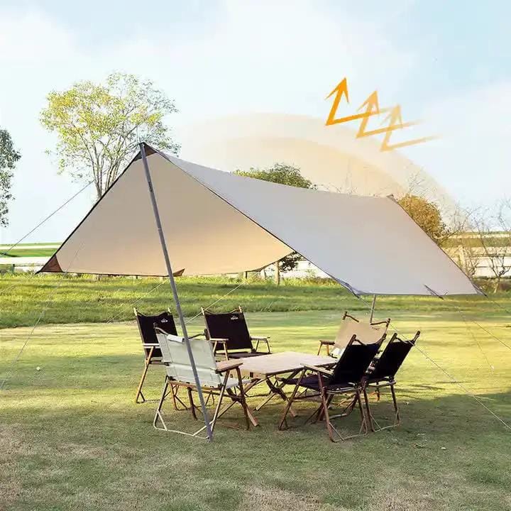 SportZone.co.nz Outdoor Recreation > Camping > Tents 500*292 cm  Large  Square Camping Tarp Shelter - Waterproof, UV Protection, Sunshade Canopy Shelter for Camping, Hiking, Picnic 500*292 cm  Large  Square Camping Tarp Shelter - Waterproof, UV Protection, Sunshade Canopy Shelter for Camping, Hiking, Picnic