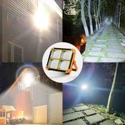 500W Solar Rechargeable Flood Light IP66 Waterproof Portable Camping & Emergency Lantern Power Bank by Habicare
