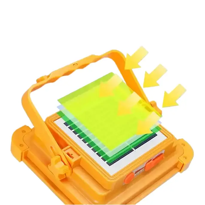 500W Solar Rechargeable Flood Light IP66 Waterproof Portable Camping & Emergency Lantern Power Bank by Habicare
