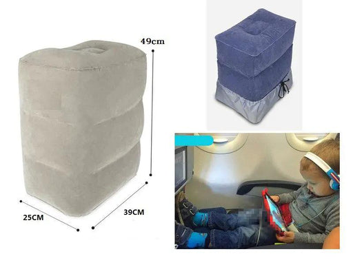 Foot Rest Portable Inflatable Stool Pillow Air Travel Home Relax Footrest Pad by dealonline.co.nz
