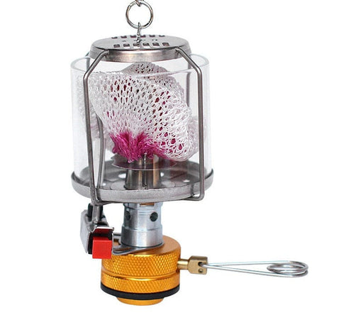 Mead's Supply & Equipment Outfitters limited Camping Lighting Portable Gas Camping Lantern With Copper And Steel Electronic Ignition Portable Copper and Steel Gas Camping Lantern