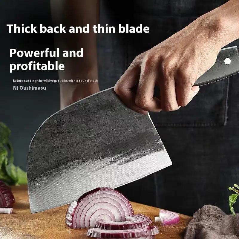 Hand-forged Kitchen Slicing Knife Dedicated For Chefs Cleaver Stainless Steel Single knife by China Dropship