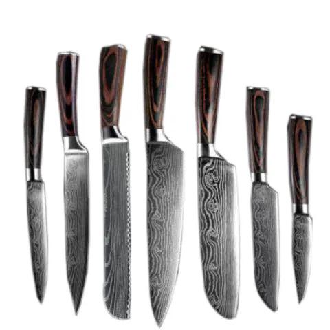 Chef Knives Kitchen Knives Cleaver Slicing Knives 10pcs set by China Dropship