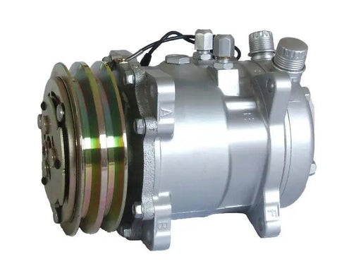 AC Compressor replace Sanden sd507 5H11 507 Compressor 12V / 24V 2 Groove V Belt Pulley Tractor Excavator Heavy Duty Truck Hot Rod by JBH AUTO PARTS
