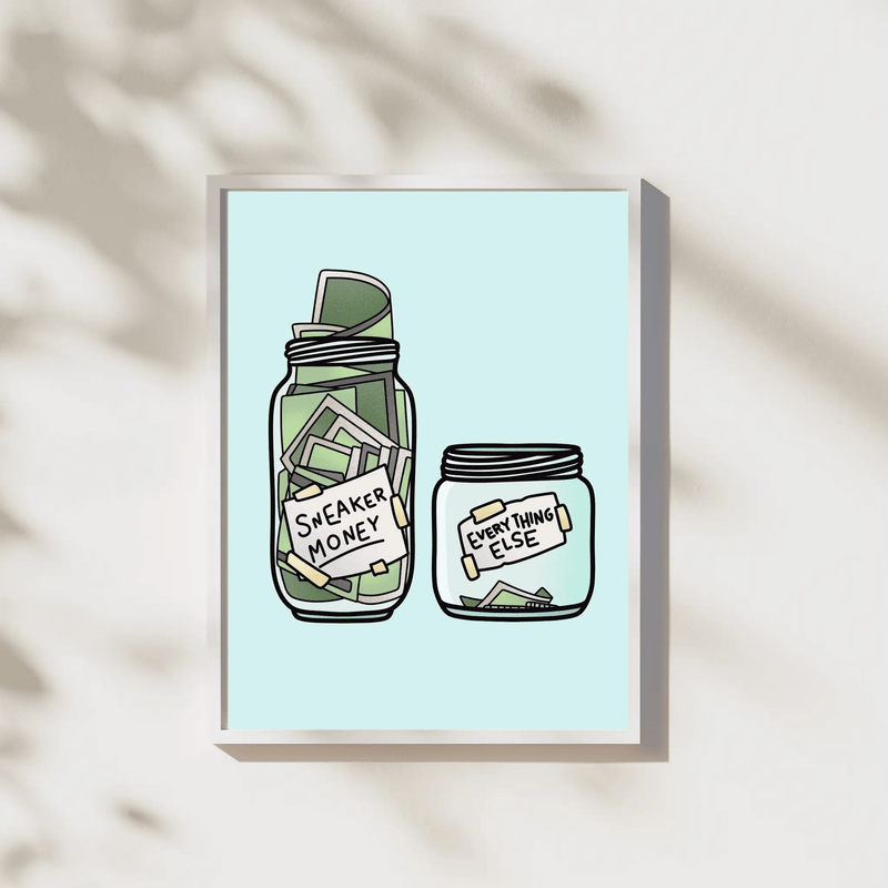Sneaker Money by Blank Wall Print Shop