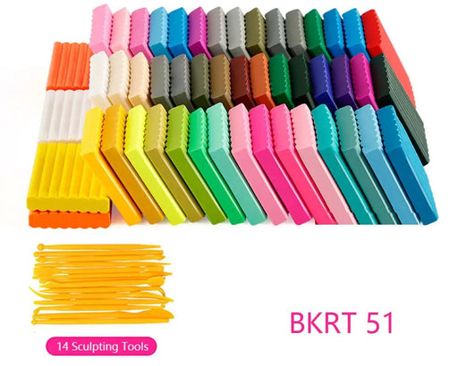 Polymer Clay Oven Bake Clay Modelling Clay - 50 Colors by Resin Art NZ