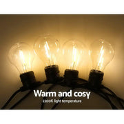 SportZone.co.nz Occasions > Christmas > Outdoor Decorations & Lights 50m LED Festoon String Lights Outdoor Christmas Decorations Wedding Garden Party 50m LED Festoon String Lights Outdoor Christmas Decorations Wedding Garden Party