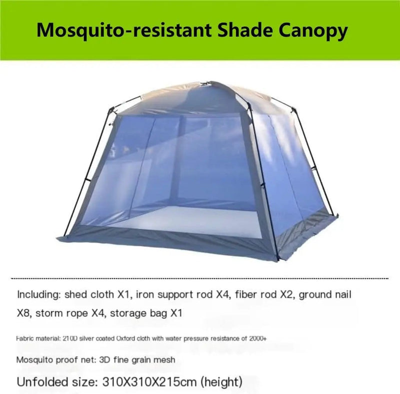 Anti-Mosquito Awning Canopy – Mesh Screen Portable Beach & Camping Tent LCF20710 by ECOTREK