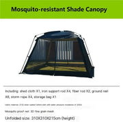 Anti-Mosquito Awning Canopy – Mesh Screen Portable Beach & Camping Tent LCF20710 by ECOTREK