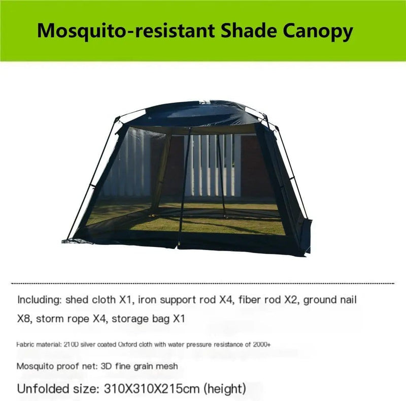 Anti-Mosquito Awning Canopy – Mesh Screen Portable Beach & Camping Tent LCF20710 by ECOTREK