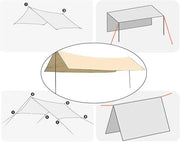 Square Sun Shade Sail – Waterproof Outdoor Canopy for Garden, Patio, and Parties GAYL5203 by ECOTREK