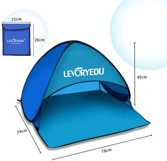 Mini Beach Sun Shade Canopy – Instant Pop-Up Tent TTQY6014 by ECOTREK