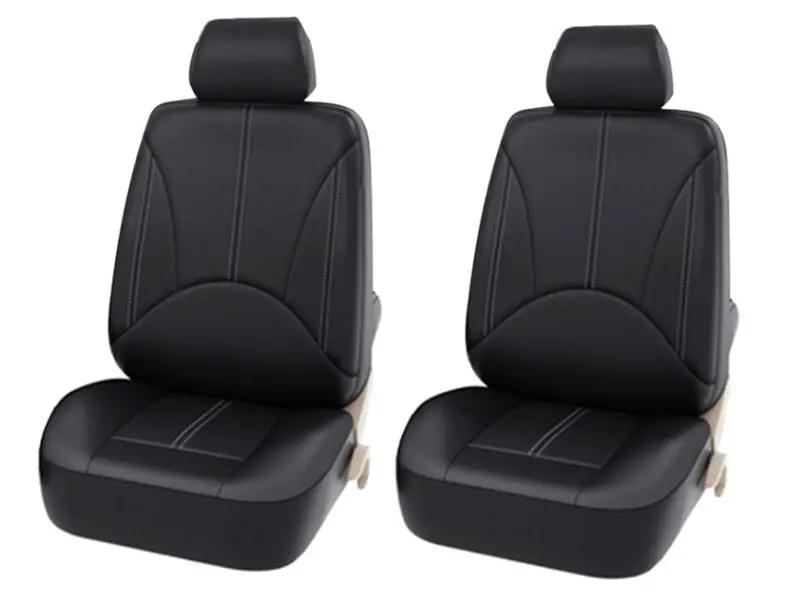PU Leather Car Seat Cover Protector for 2 Front Seats Set by dealonline.co.nz
