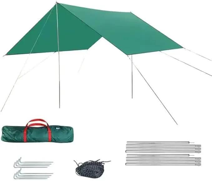 Square Sun Shade Sail – Waterproof Outdoor Canopy for Garden, Patio, and Parties GAYL5203 by ECOTREK