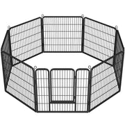 8 Panel Dog Pen Playpen Play Yard Metal Exercise Barrier Pet Pen by Yaheetech
