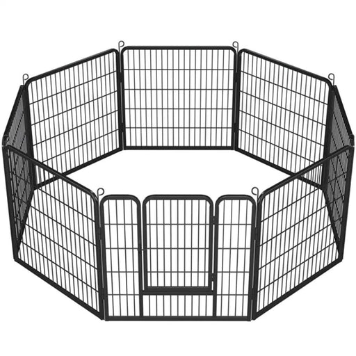 8 Panel Dog Pen Playpen Play Yard Metal Exercise Barrier Pet Pen by Yaheetech