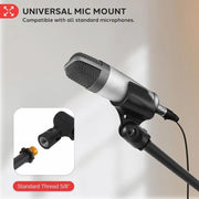 Microphone Stand for 2 microphones Tripod Base Adjustable Height by dealonline.co.nz