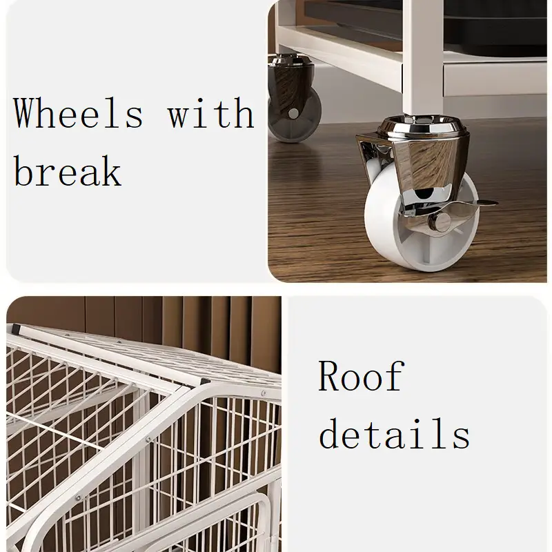 60cm Medium Dog Crate Dog Kennel Dog Kennel Heavy Duty Metal Tube by dealonline.co.nz