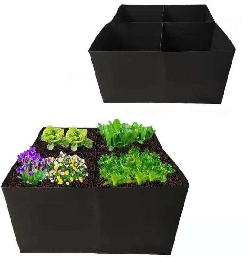60x60x30CM Vegetable Planting Bag Fabric Raised Bed Garden Plant Flower Grow Bag by salelink.co.nz