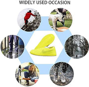 Waterproof Silicone Shoe Covers – Reusable Anti-Slip Rain Boot Protectors (1 Pair) YR6015 by ECOTREK